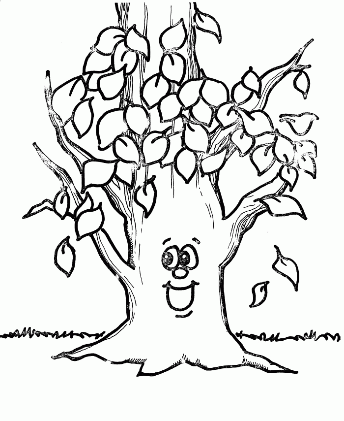 45 Fall Tree Coloring Page 16