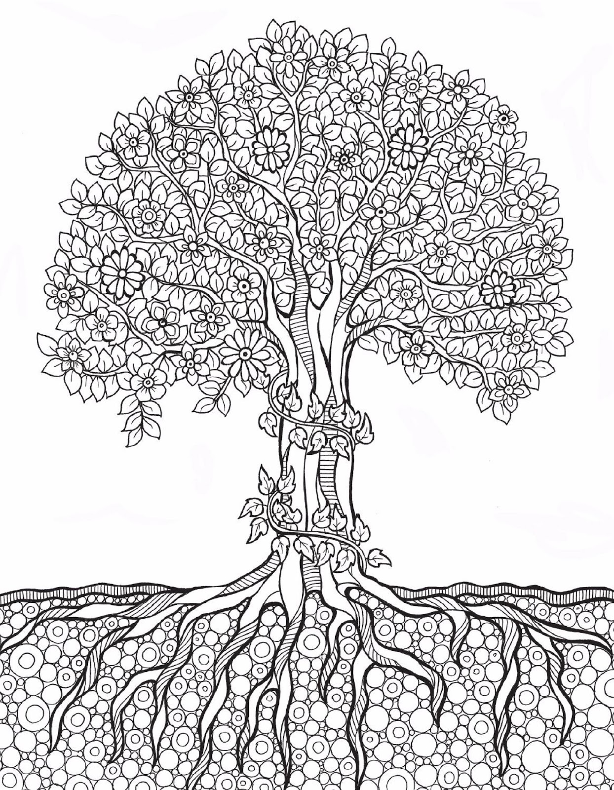 45 Fall Tree Coloring Page 22