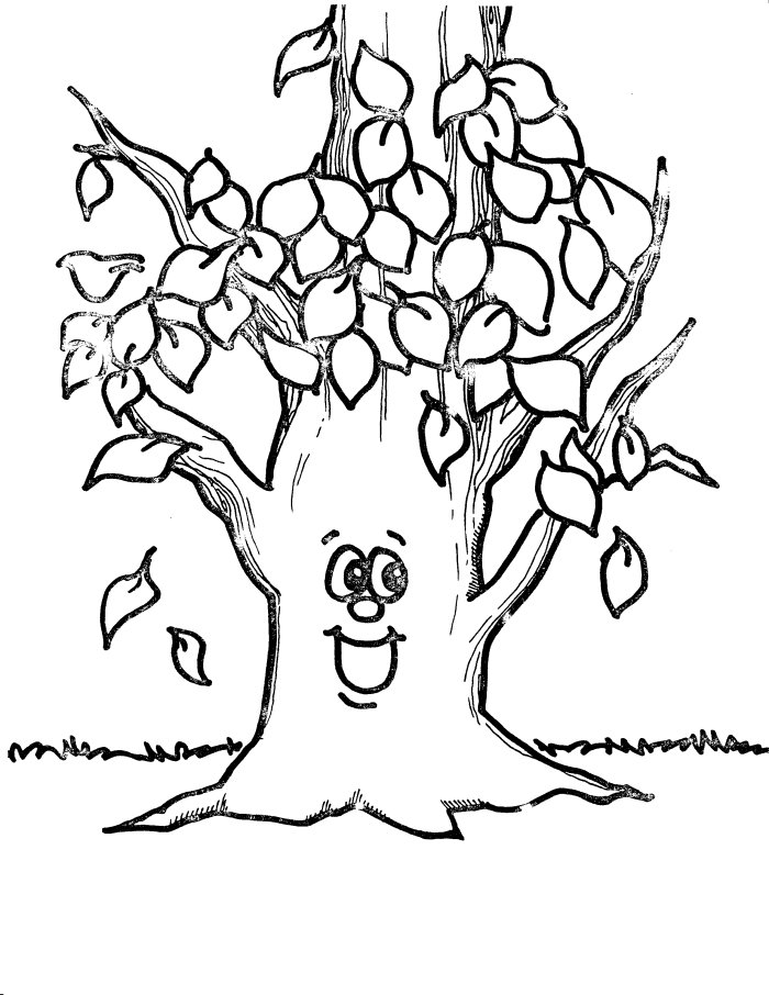 45 Fall Tree Coloring Page 24