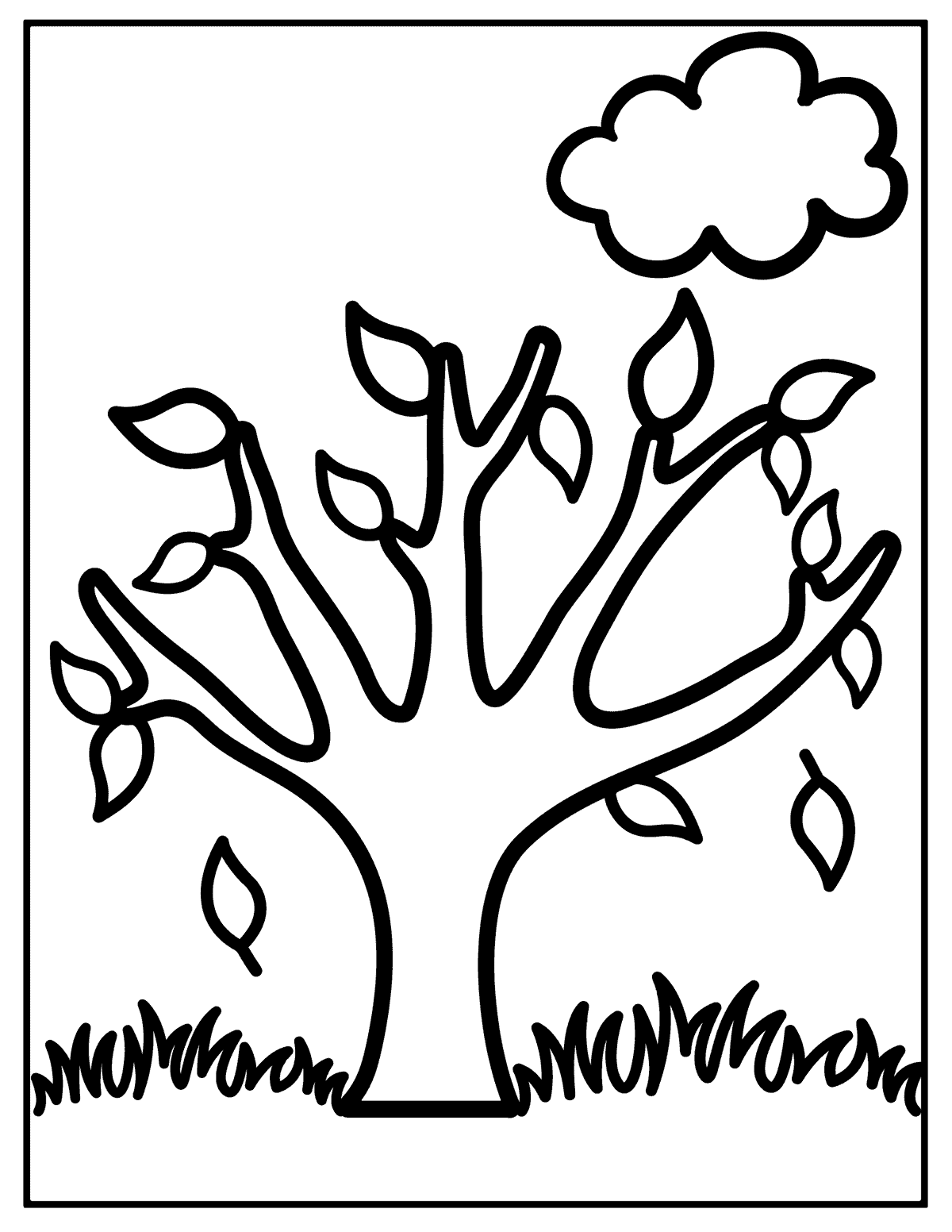 45 Fall Tree Coloring Page 25