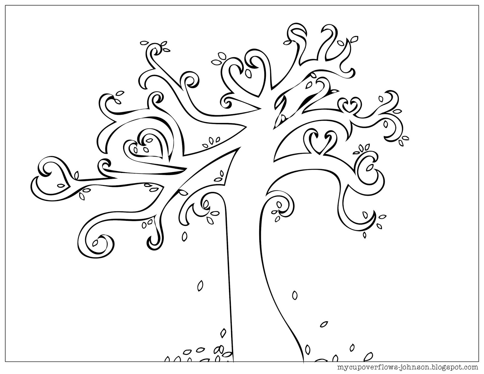 45 Fall Tree Coloring Page 6