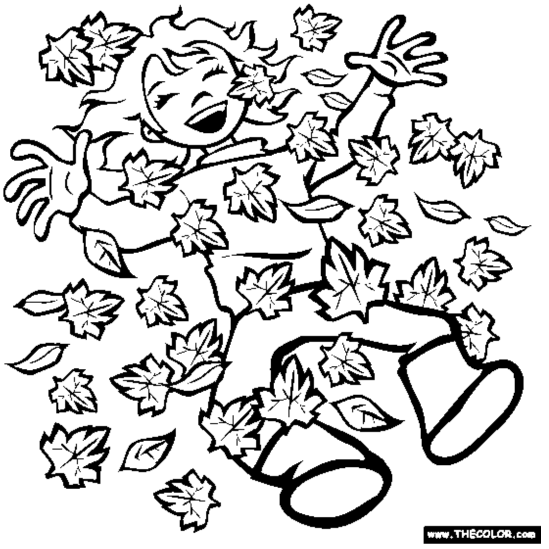 45 Fall Tree Coloring Page 7