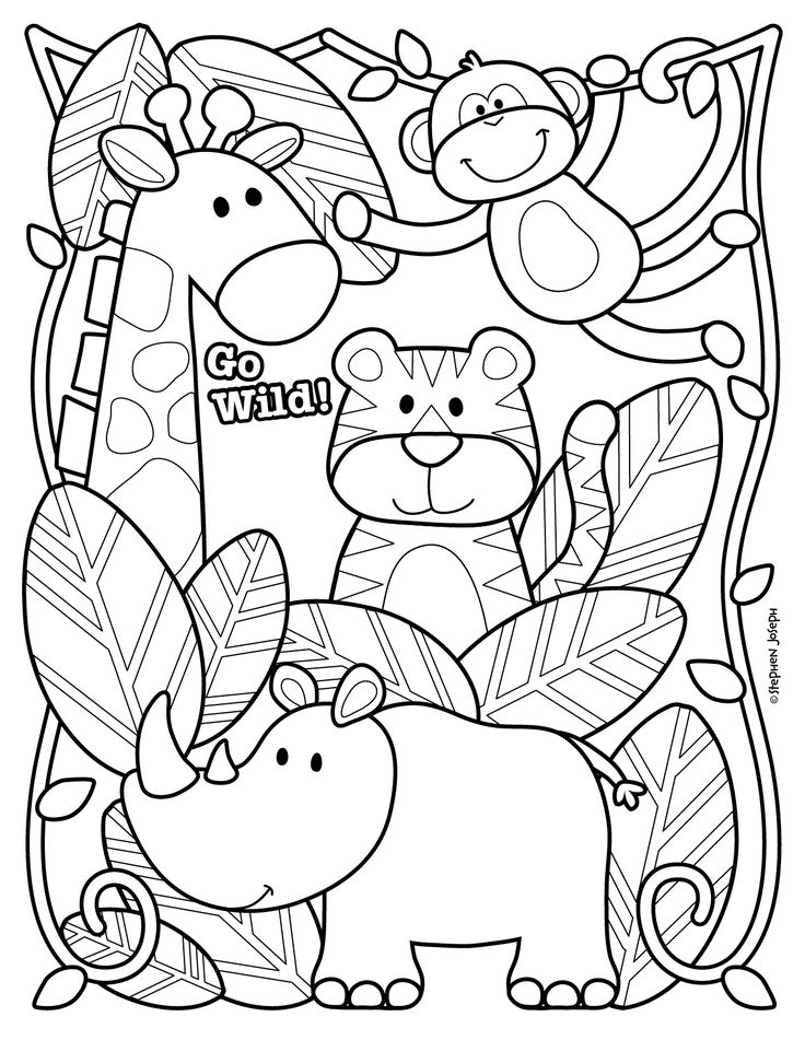 45 Free Animal Coloring Pages Printable 50