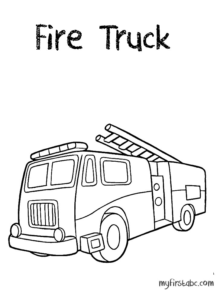 45 Printable Fire Truck Coloring Page 26