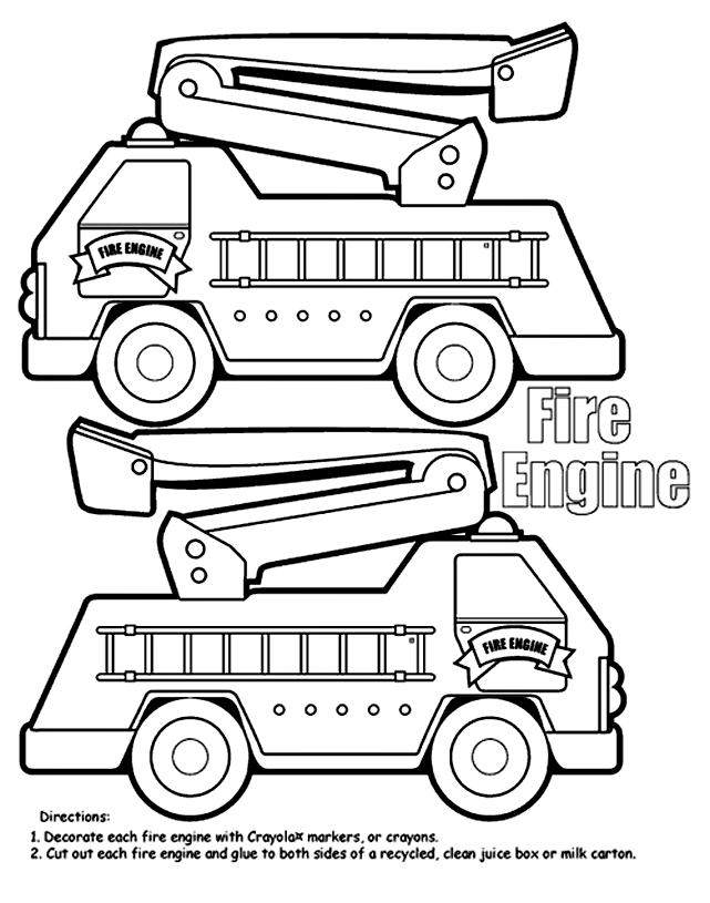 45 Printable Fire Truck Coloring Page 27