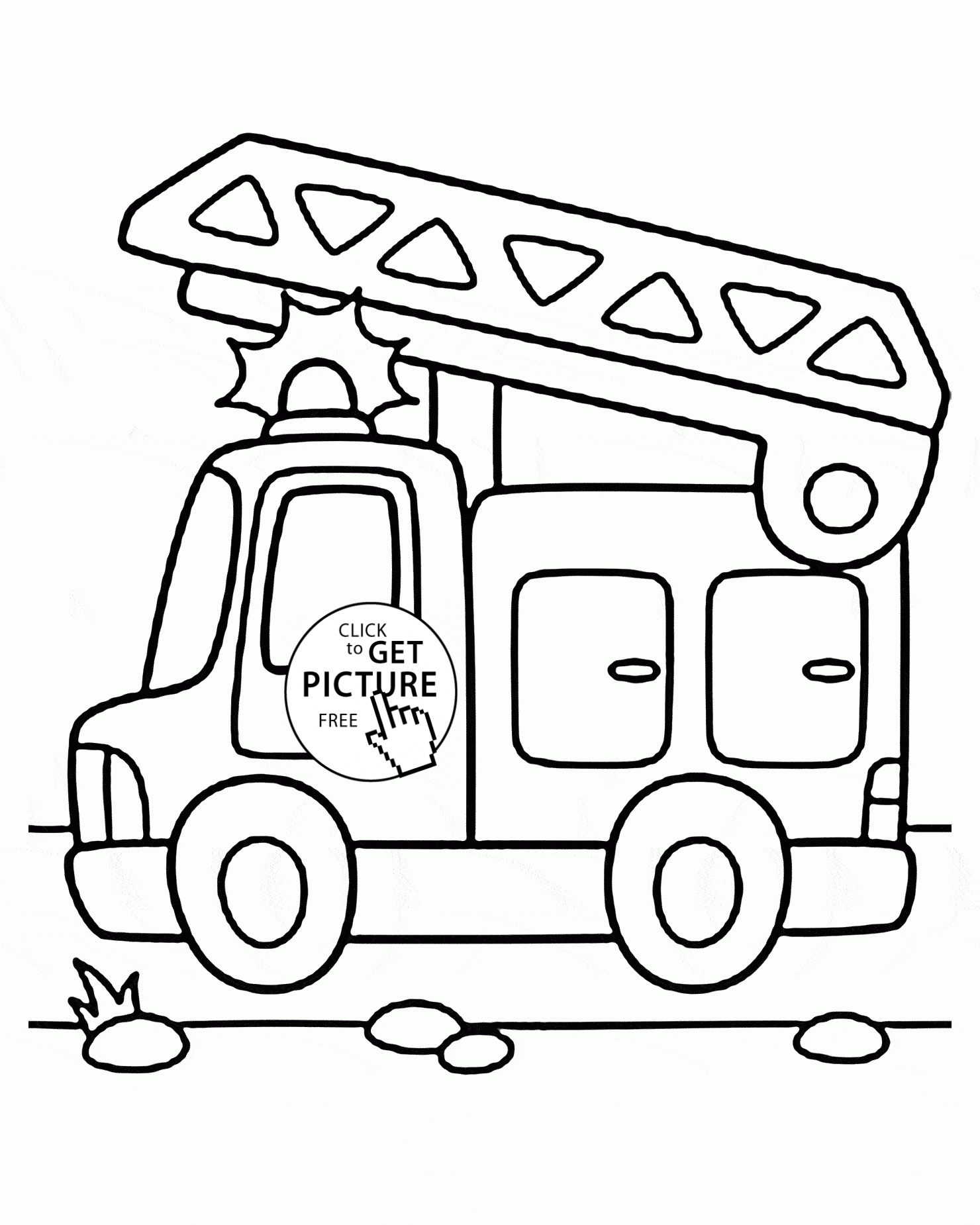 45 Printable Fire Truck Coloring Page 29