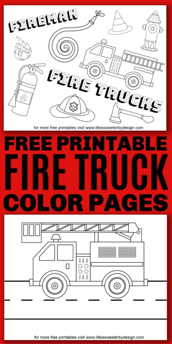 45 Printable Fire Truck Coloring Page 47