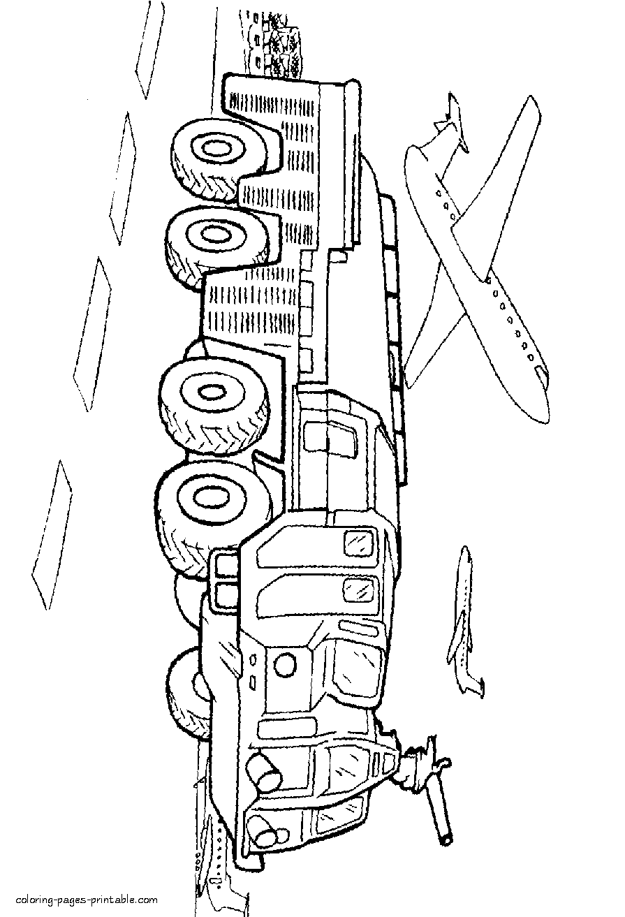 45 Printable Fire Truck Coloring Page 59