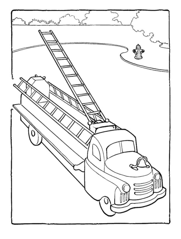 45 Printable Fire Truck Coloring Page 62