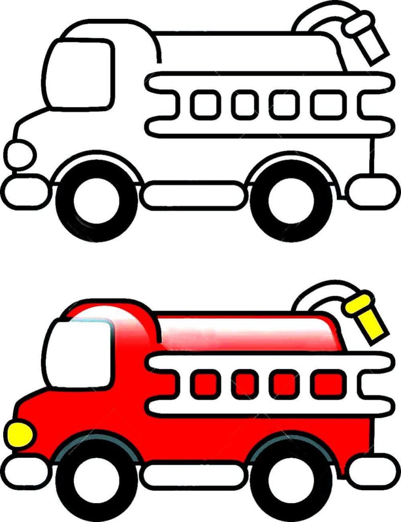 45 Printable Fire Truck Coloring Page 9