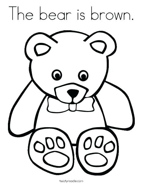 50 Brown Bear Coloring Page 12