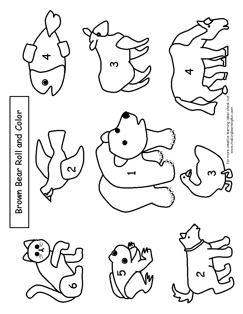 50 Brown Bear Coloring Page 2