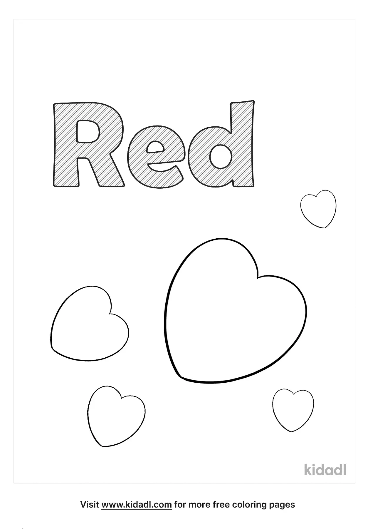 50 Color Red Coloring Pages 44