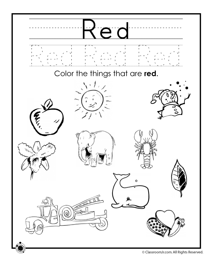 50 Color Red Coloring Pages 49