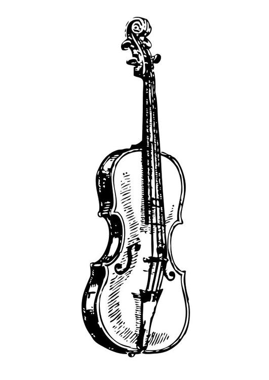 50 Coloring Page Violin 32