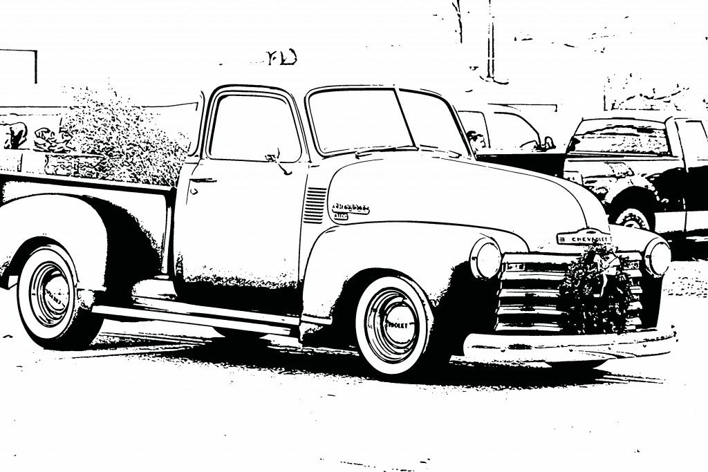 50 Coloring Pages Of Old Trucks 31