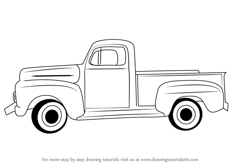 50 Coloring Pages Of Old Trucks 36