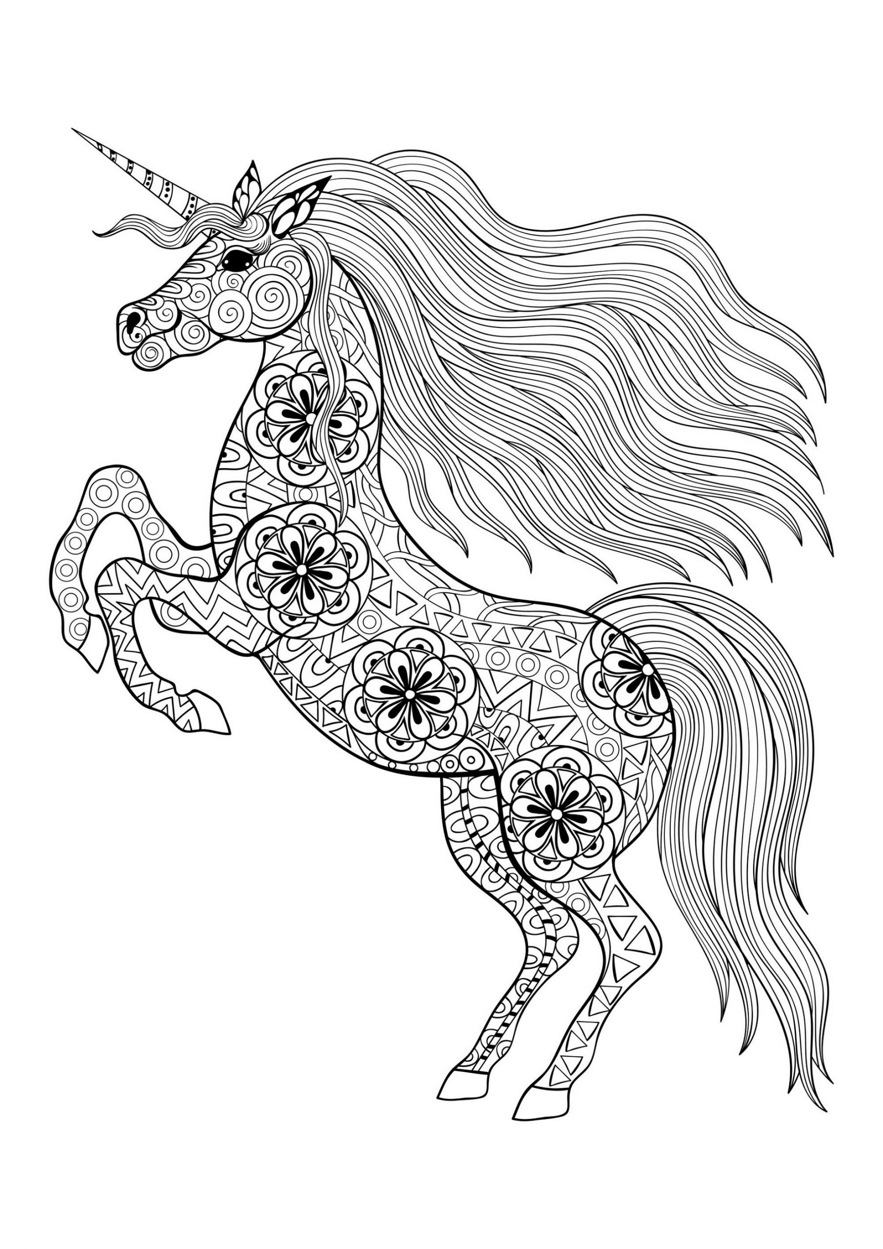 50 Free Printable Coloring Pages Of Unicorns 30