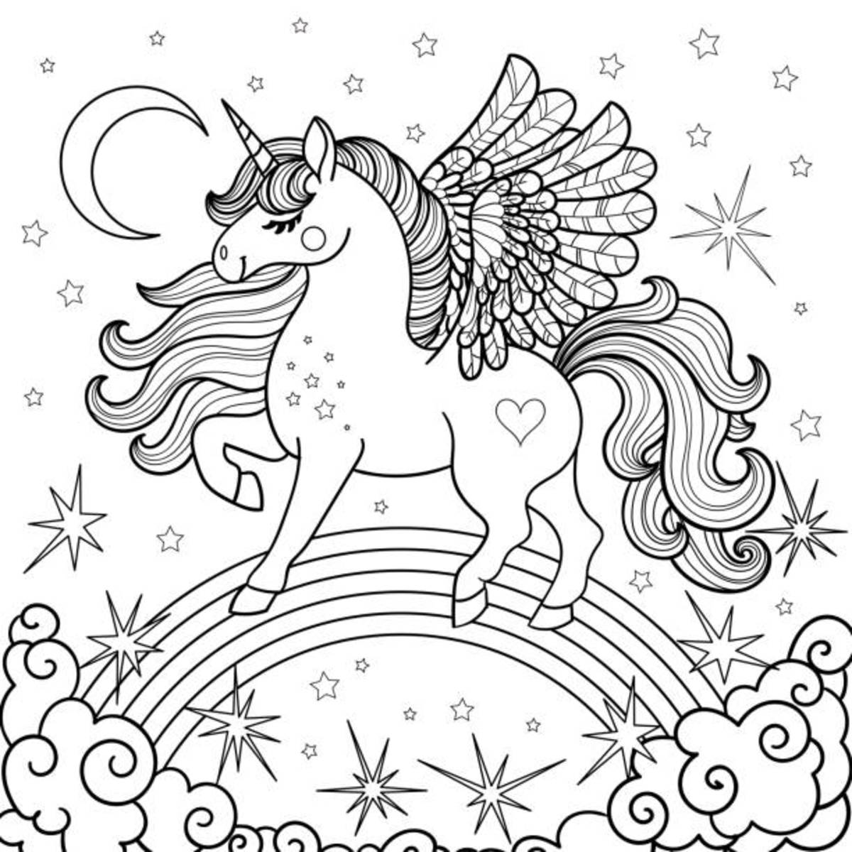 50 Free Printable Coloring Pages Of Unicorns 70