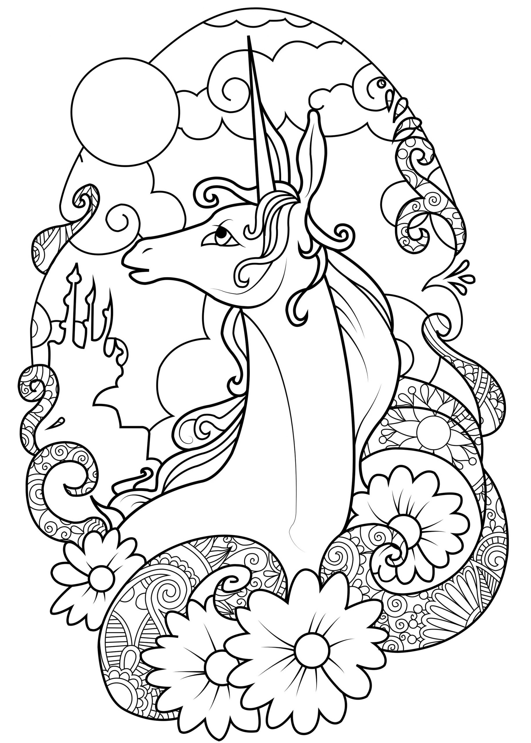 50 Free Printable Coloring Pages Of Unicorns 9