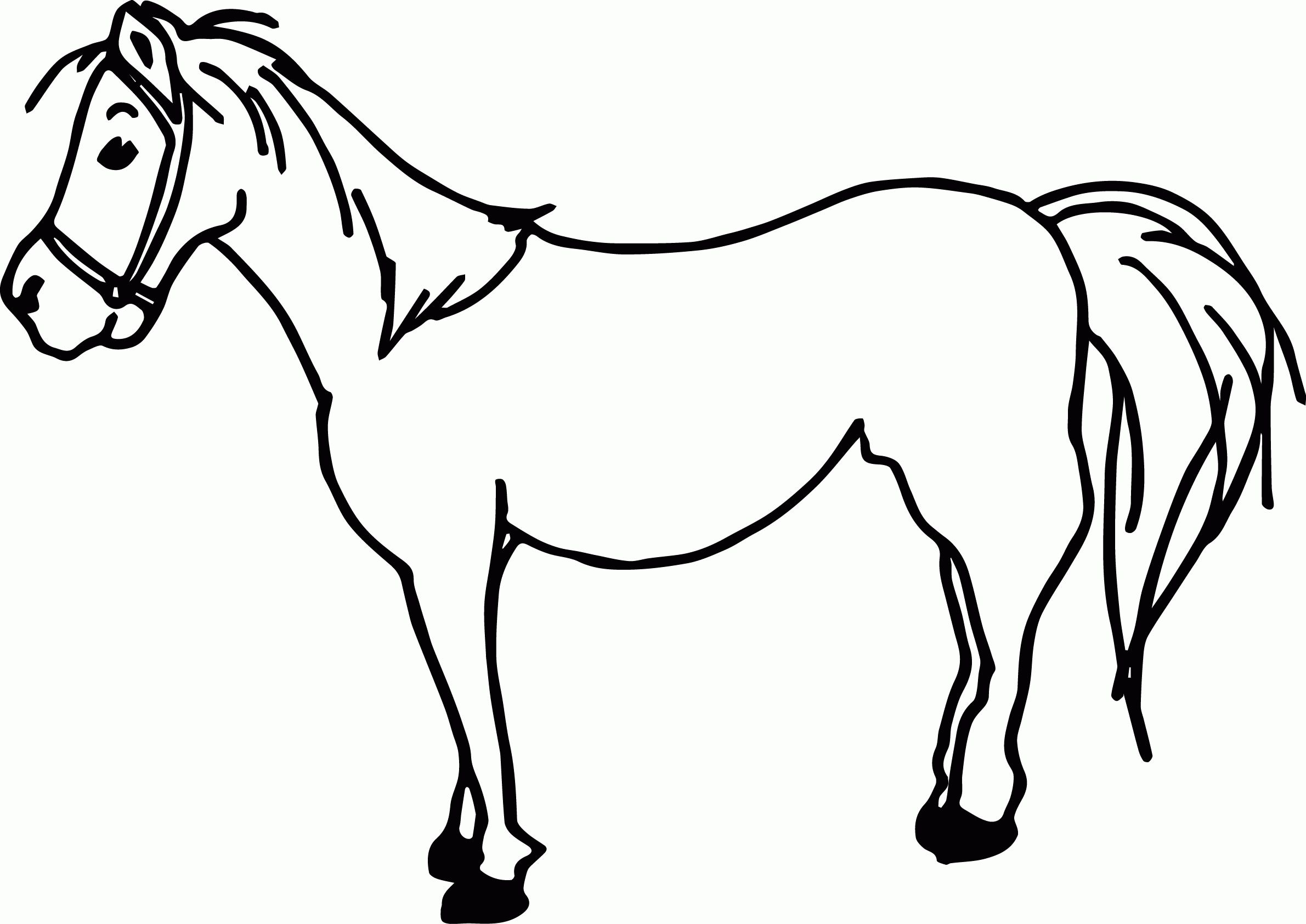 50 Horses Coloring Sheets 10