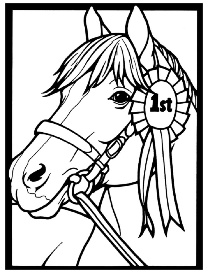 50 Horses Coloring Sheets 12