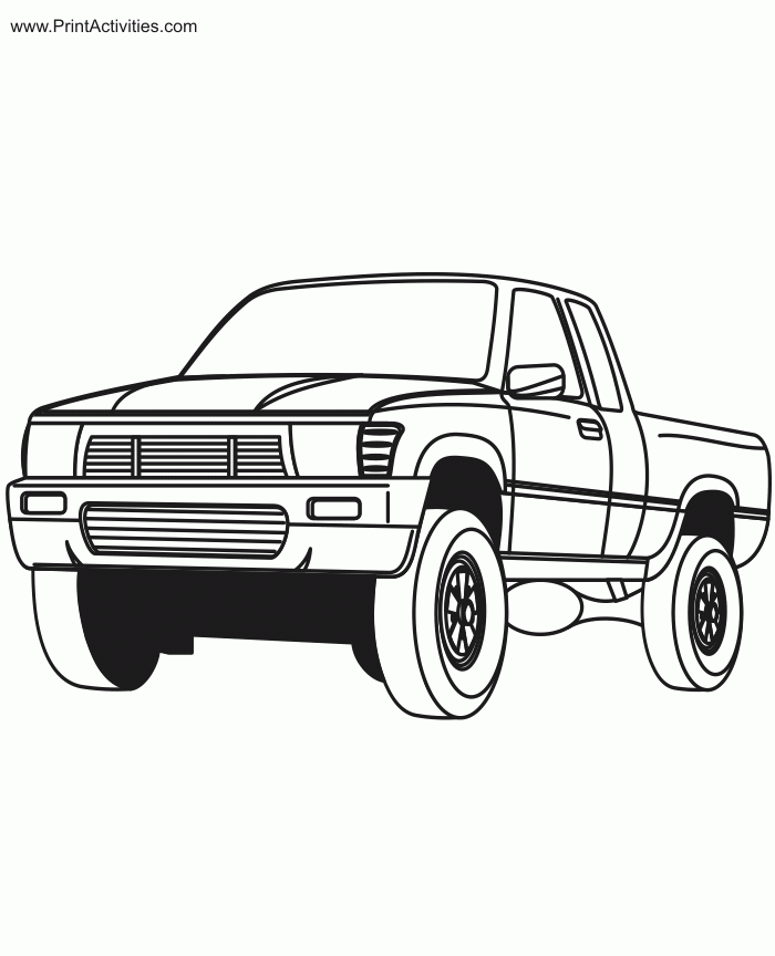 50 Pick Up Truck Coloring Pages 1