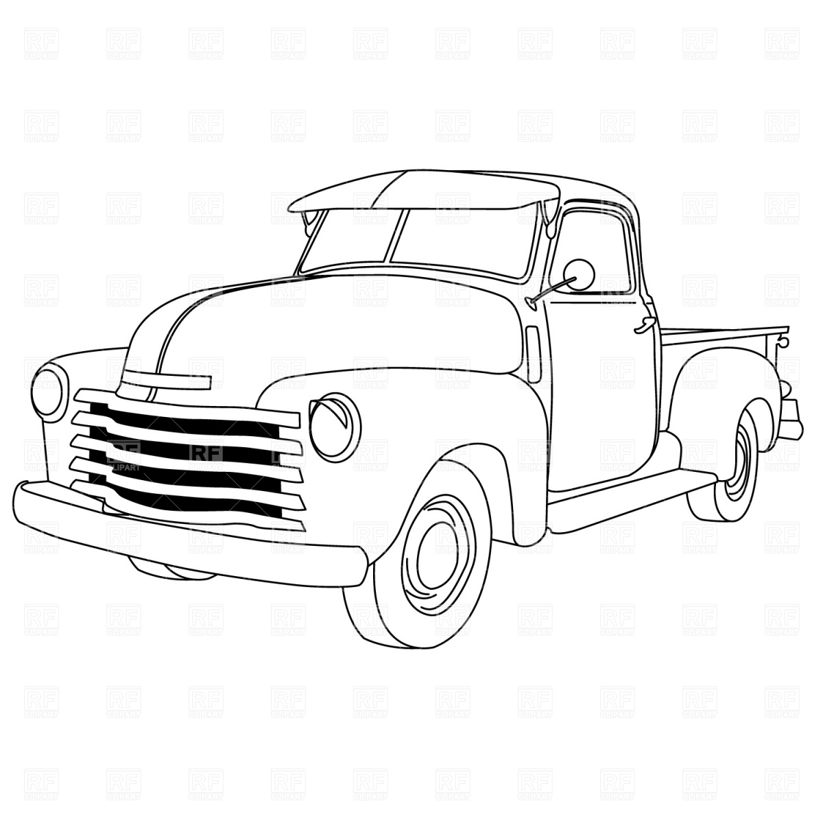 50 Pick Up Truck Coloring Pages 30