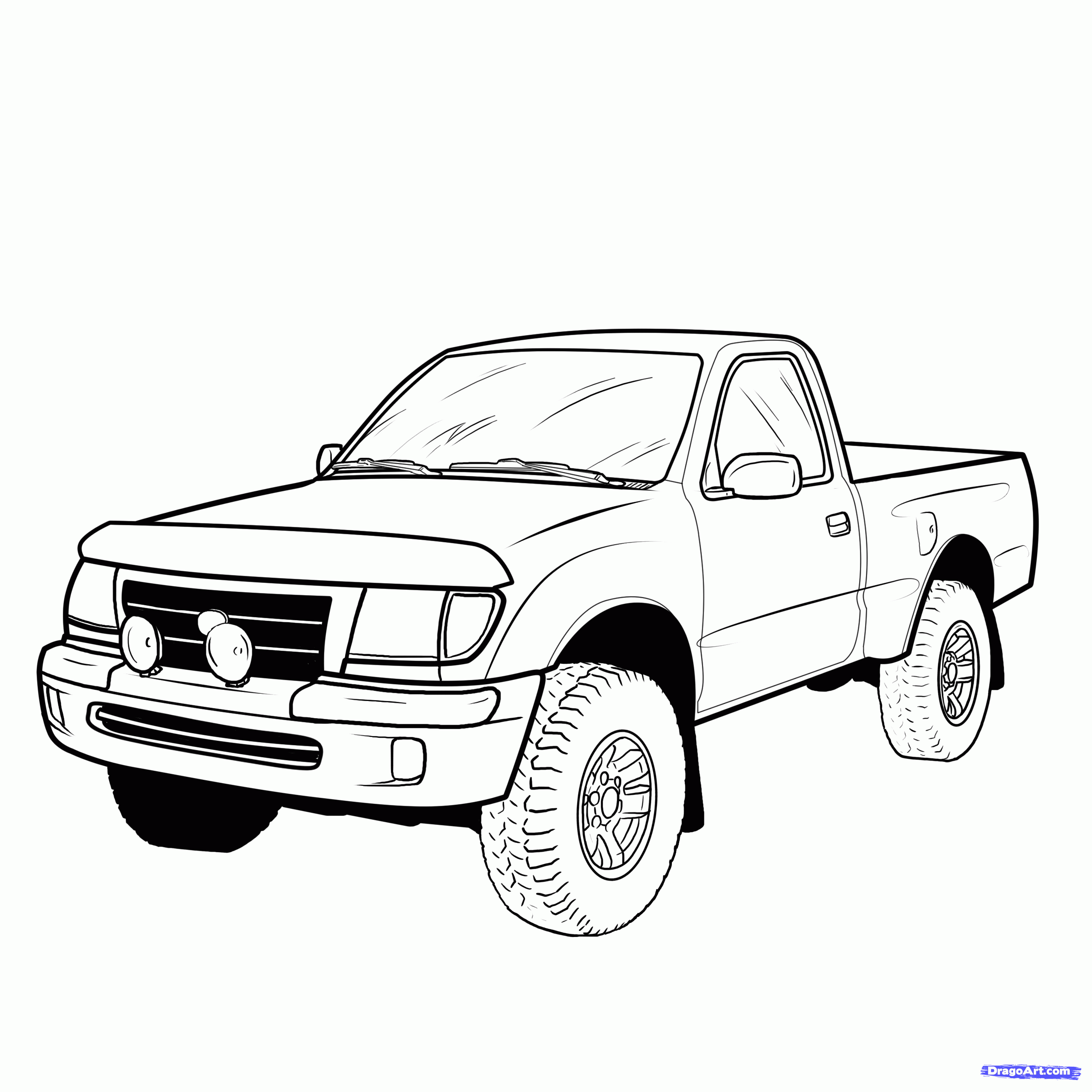 50 Pick Up Truck Coloring Pages 33