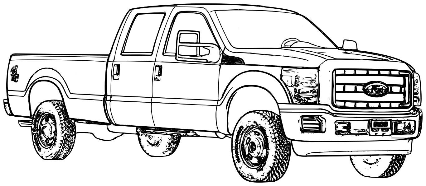 50 Pick Up Truck Coloring Pages 36