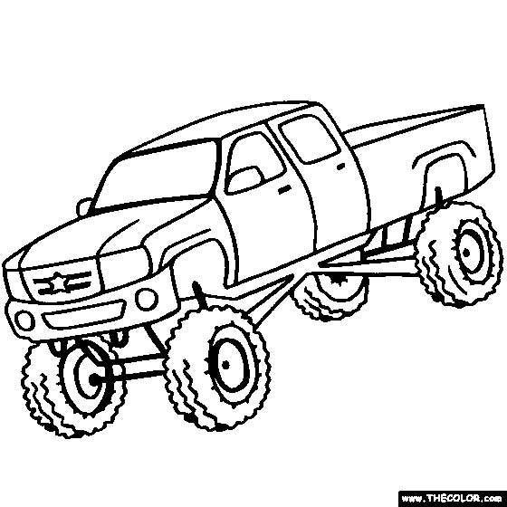 50 Pick Up Truck Coloring Pages 38