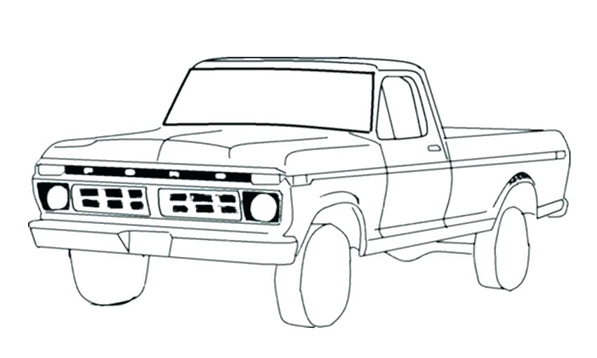 50 Pick Up Truck Coloring Pages 39