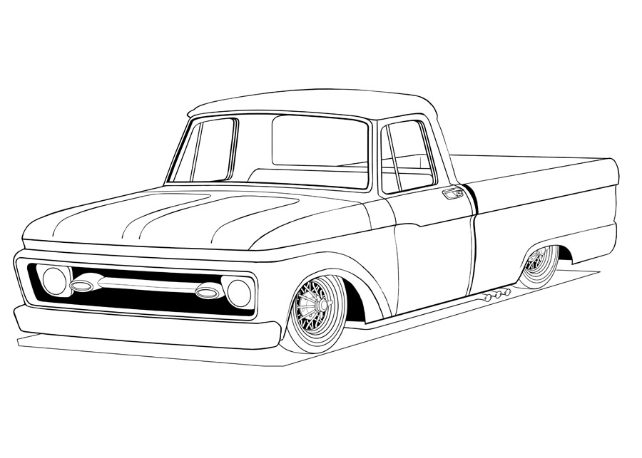 50 Pick Up Truck Coloring Pages 40