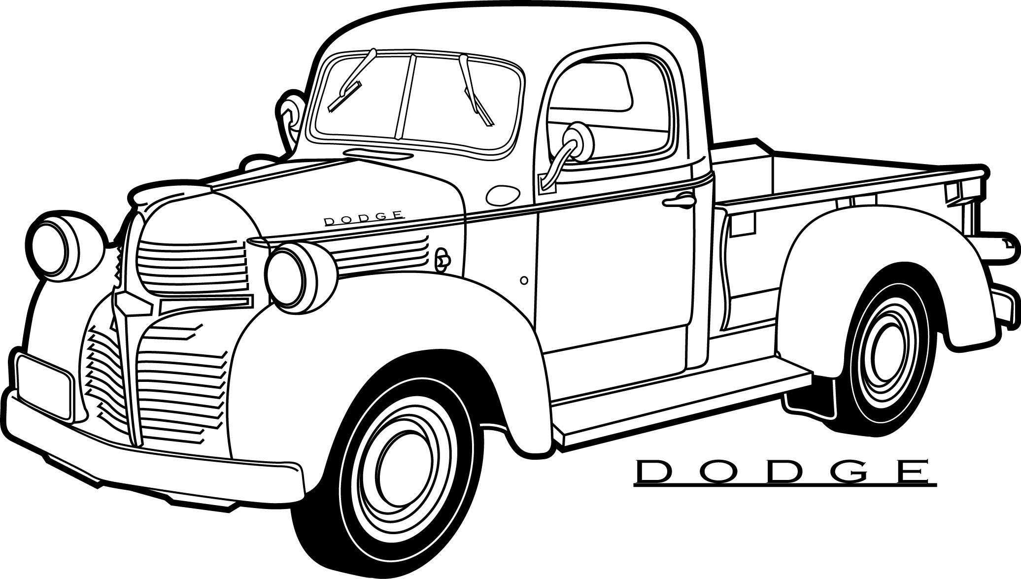 50 Pick Up Truck Coloring Pages 5