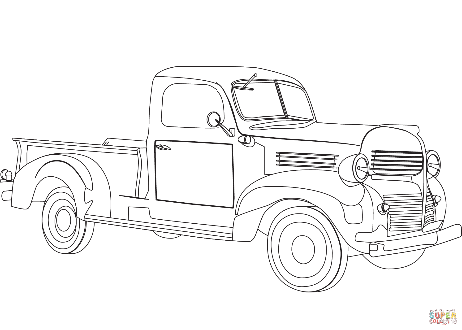 50 Pick Up Truck Coloring Pages 7