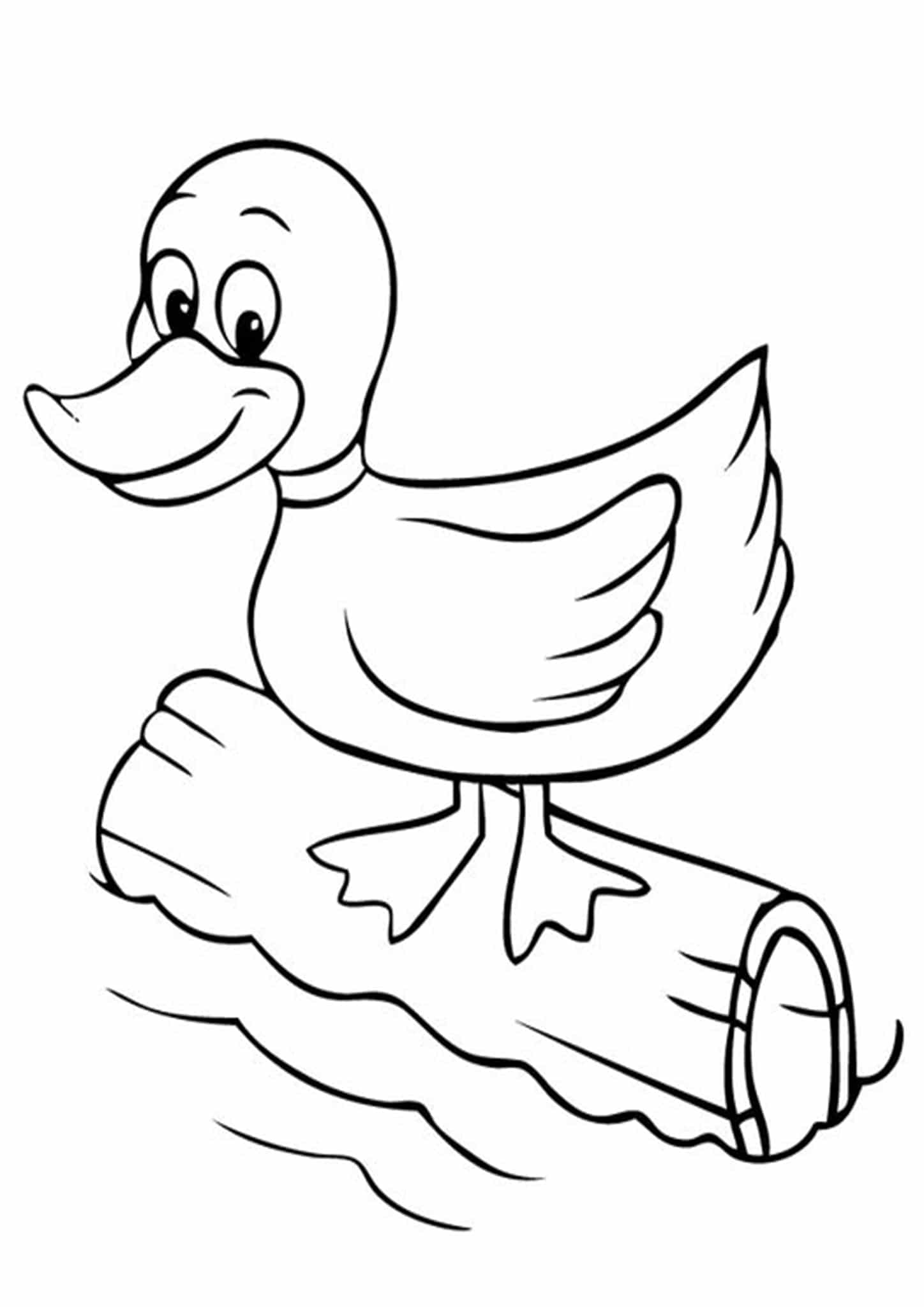 50 Printable Duck Coloring Pages 1