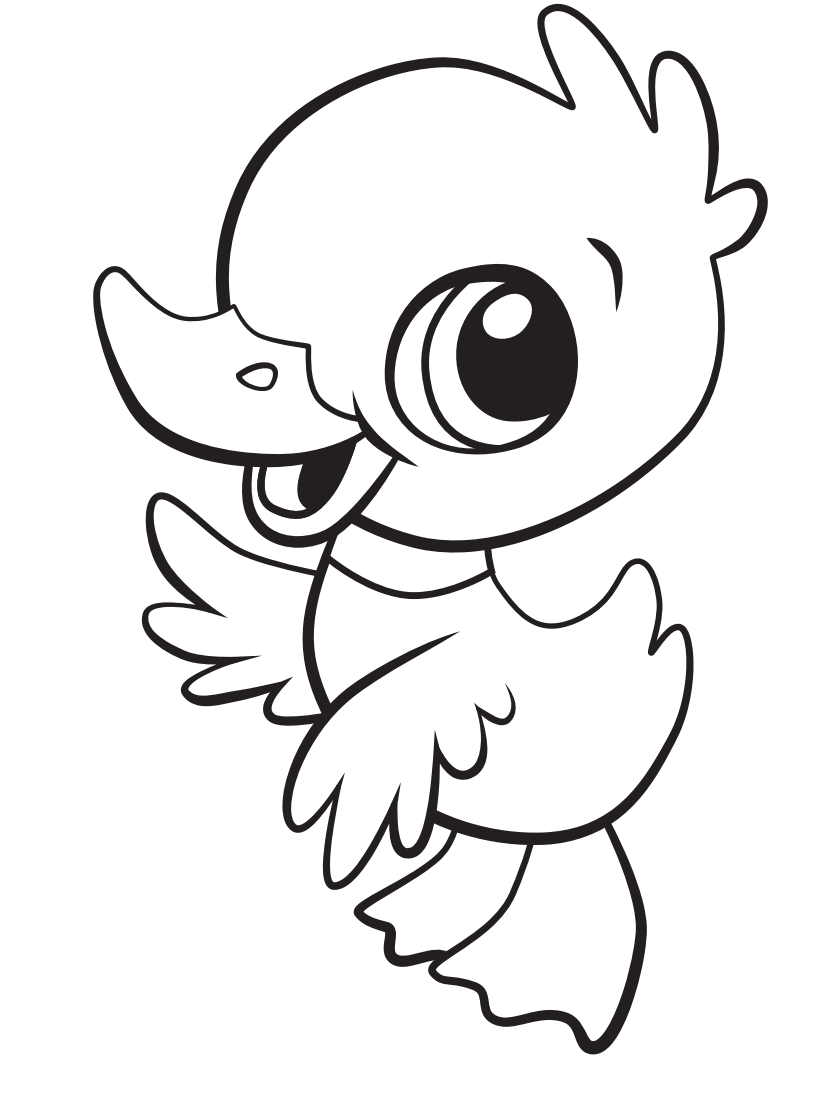 50 Printable Duck Coloring Pages 10