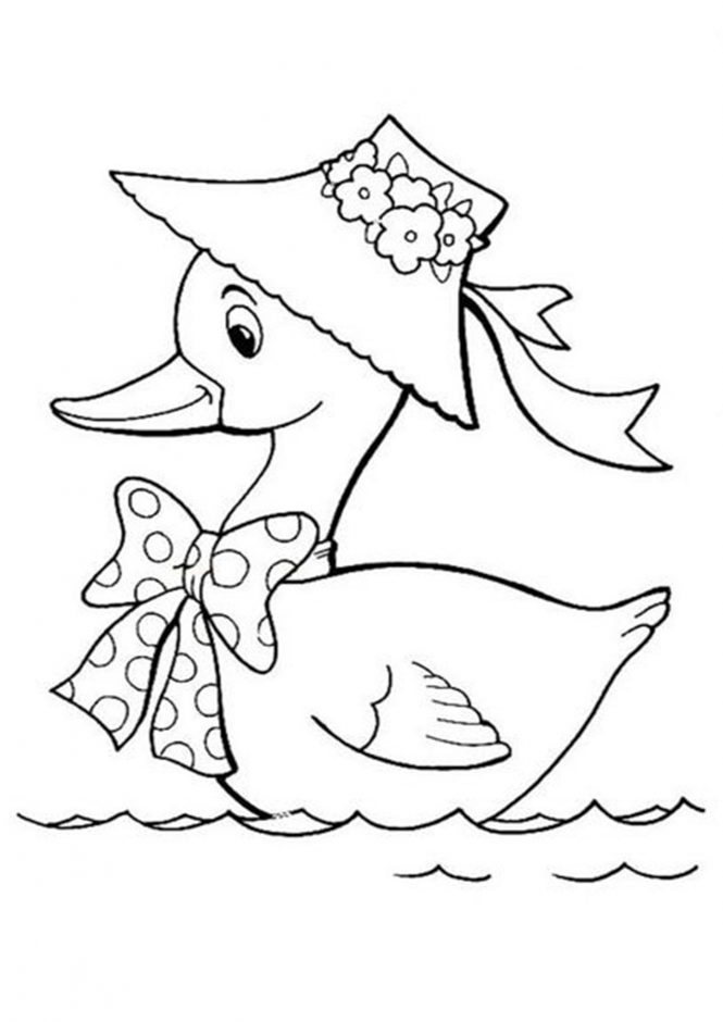 50 Printable Duck Coloring Pages 39