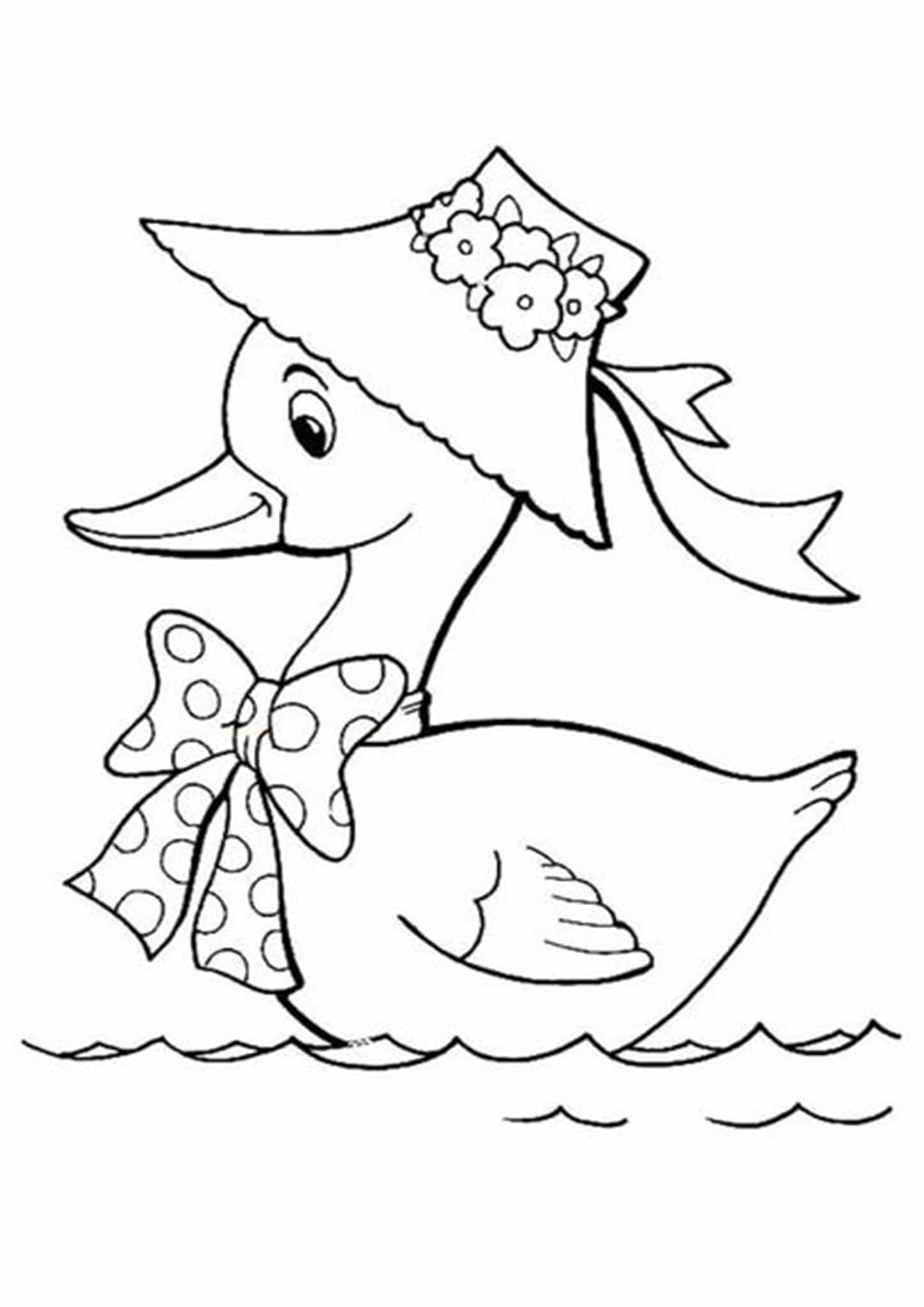 50 Printable Duck Coloring Pages 62