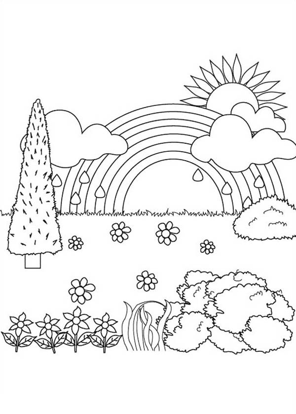 50 Realistic Landscape Coloring Pages 39