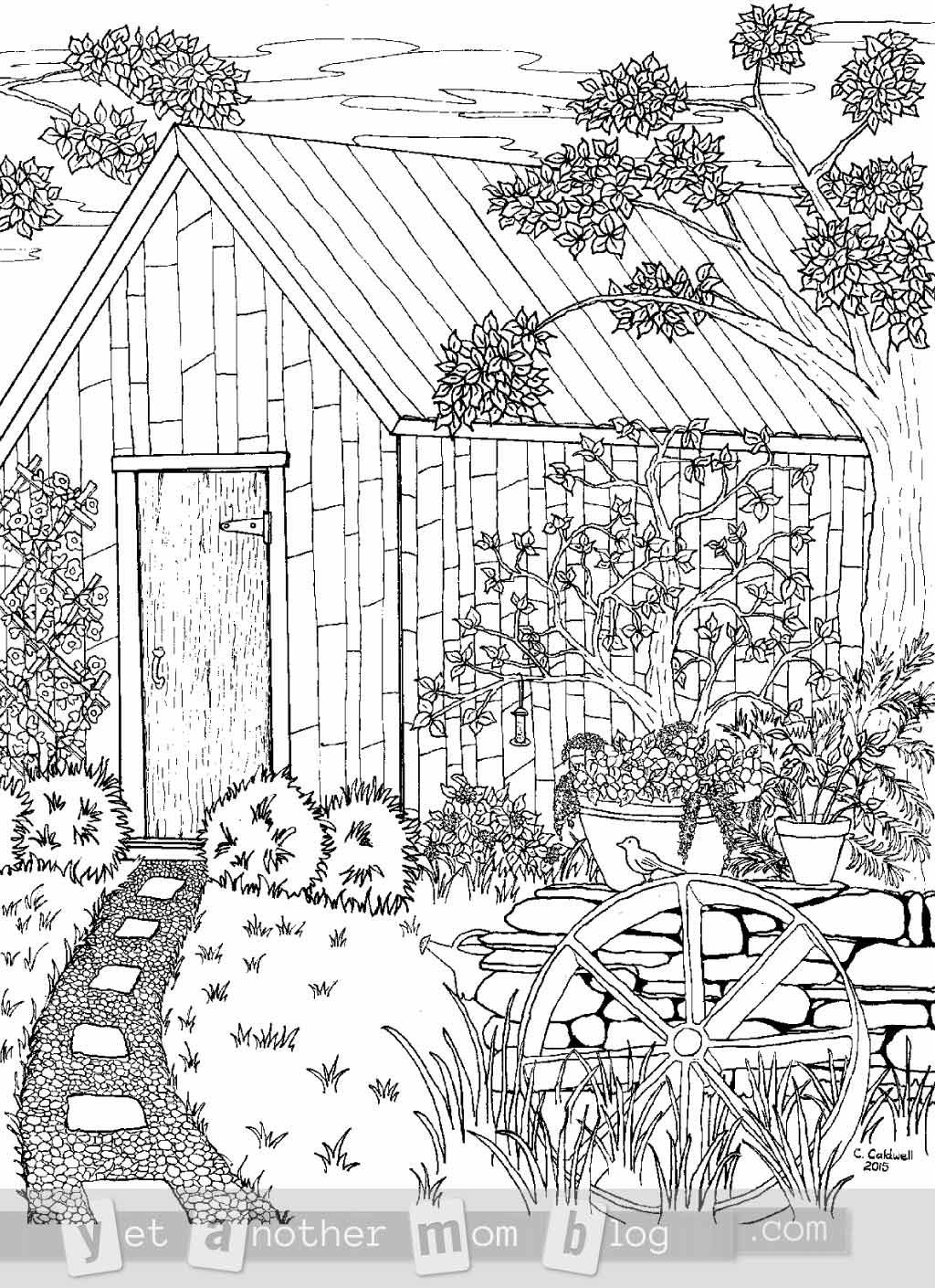 50 Realistic Landscape Coloring Pages 41