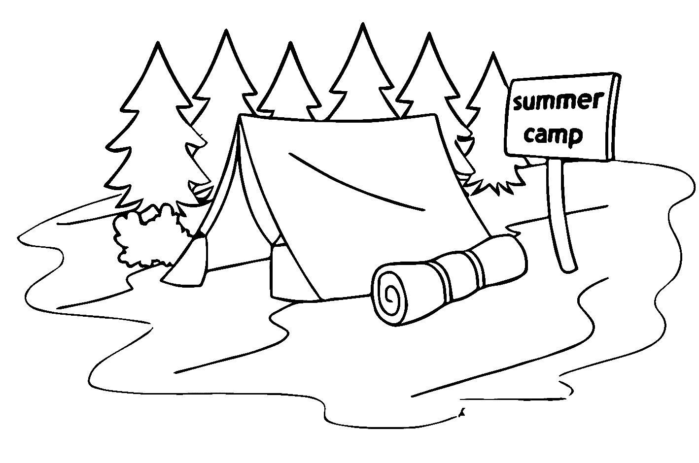 50 Summer Camping Coloring Pages 15