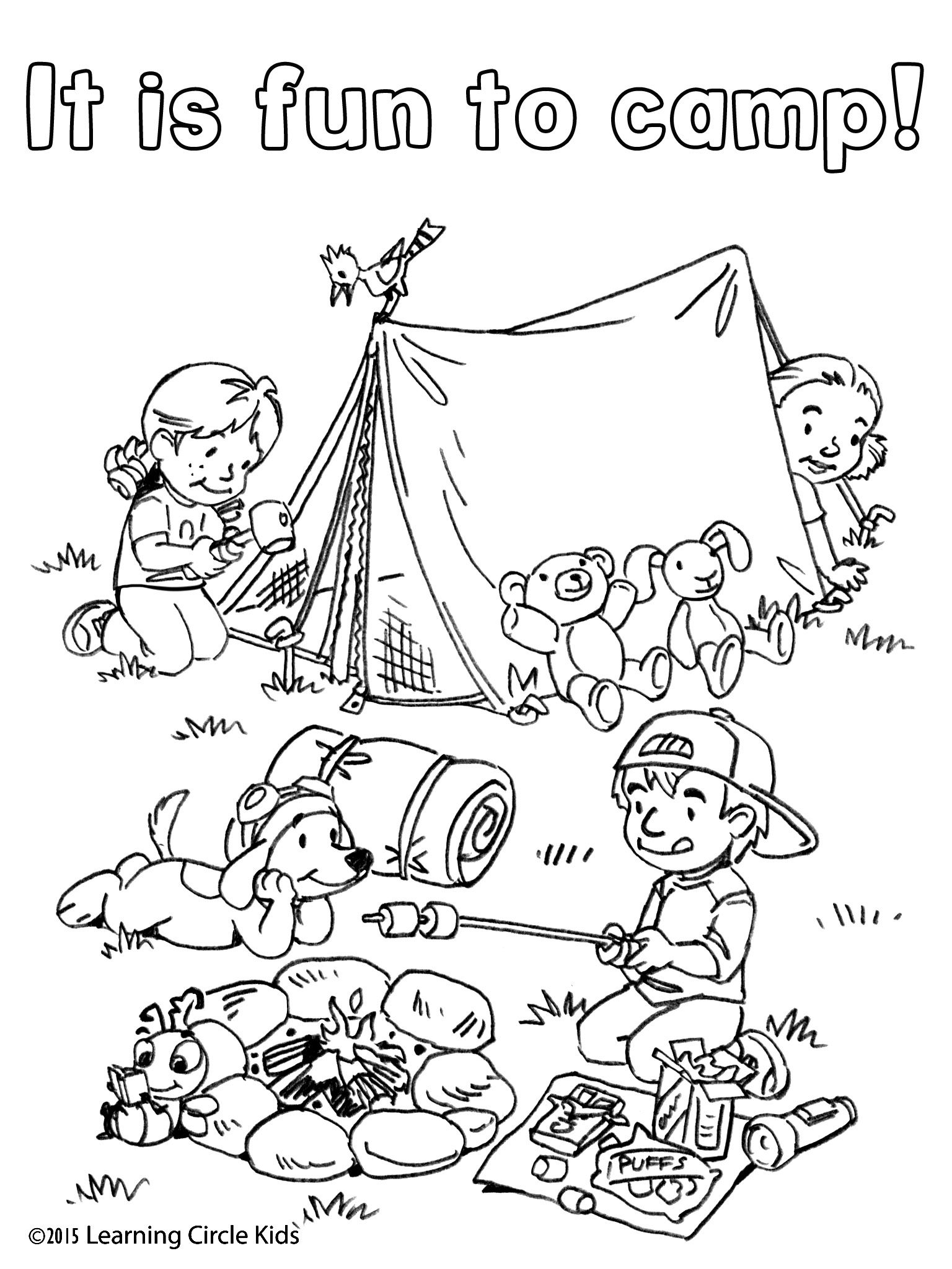 50 Summer Camping Coloring Pages 16