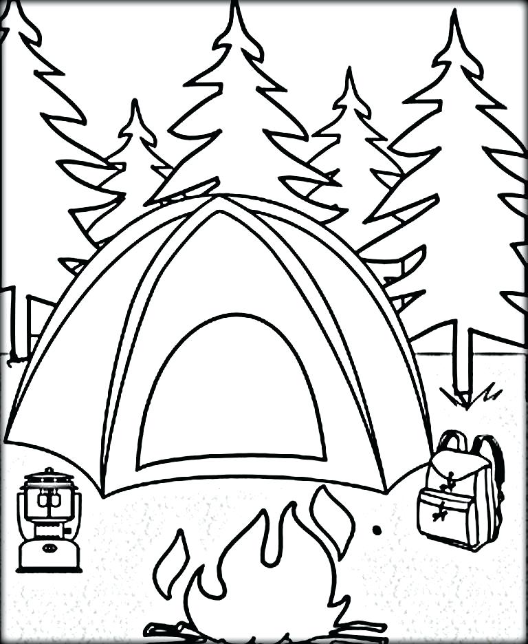 50 Summer Camping Coloring Pages 20