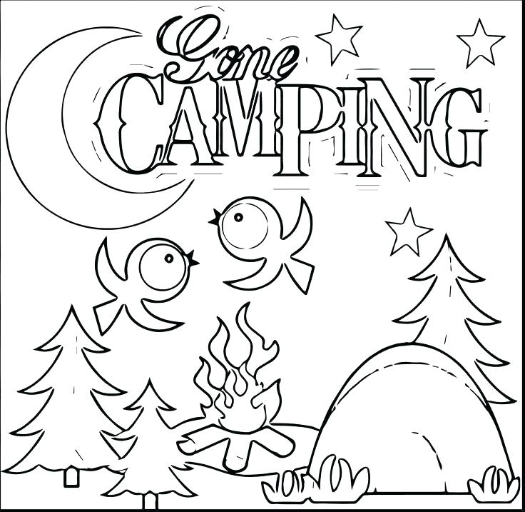 50 Summer Camping Coloring Pages 22