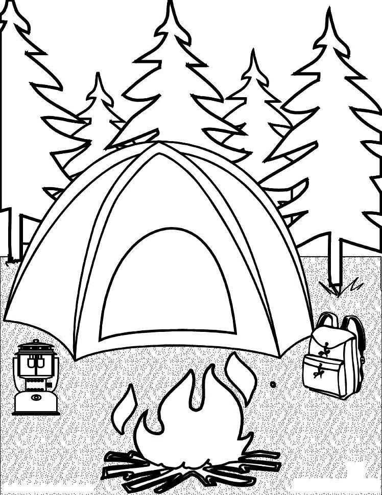 50 Summer Camping Coloring Pages 27