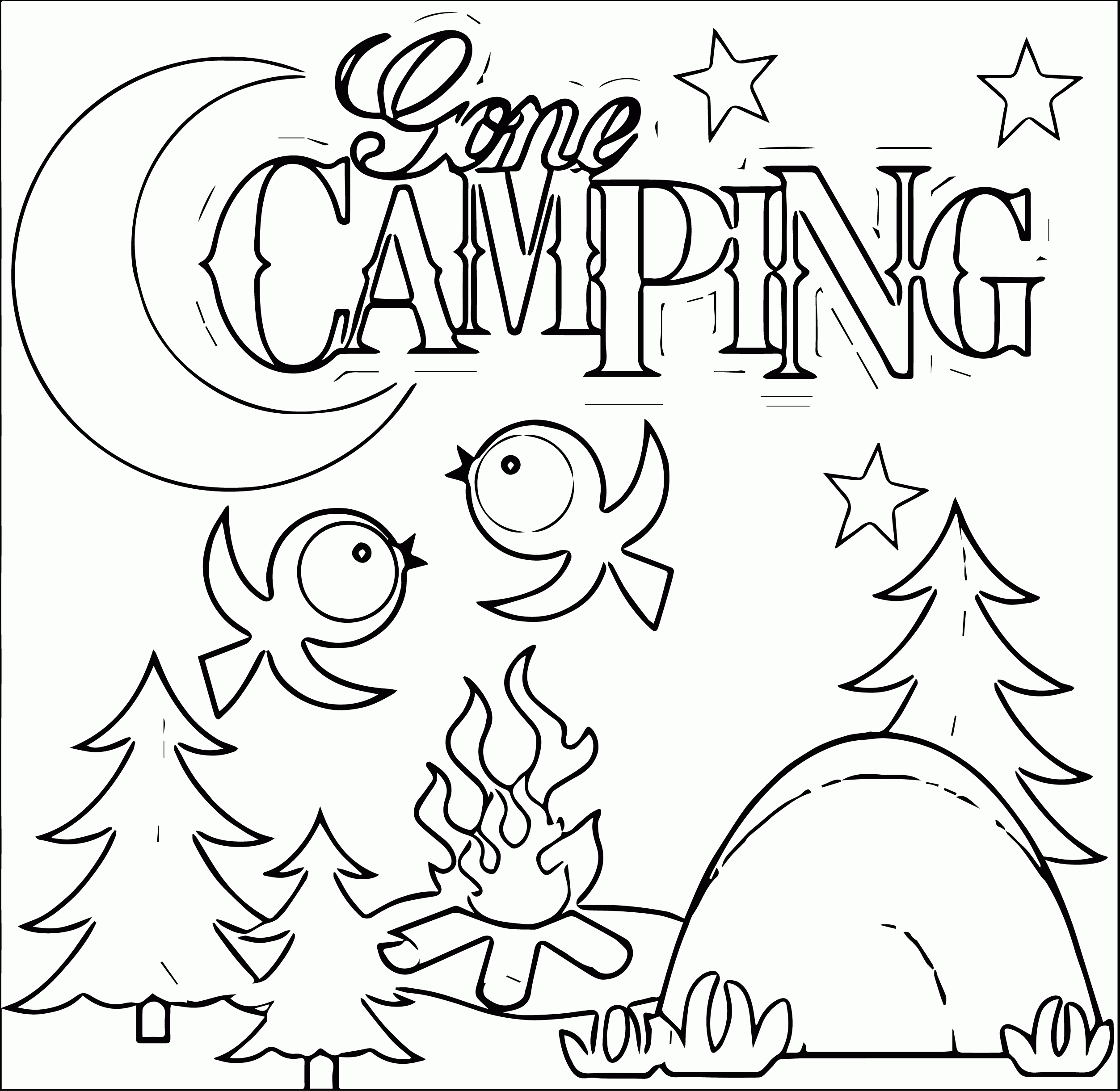 50 Summer Camping Coloring Pages 28