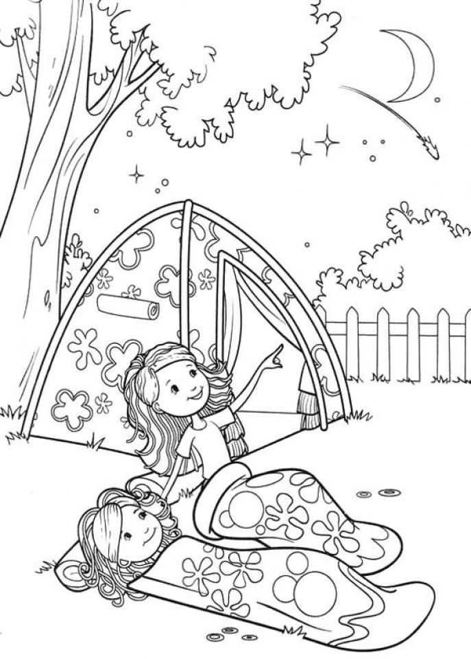 50 Summer Camping Coloring Pages 57