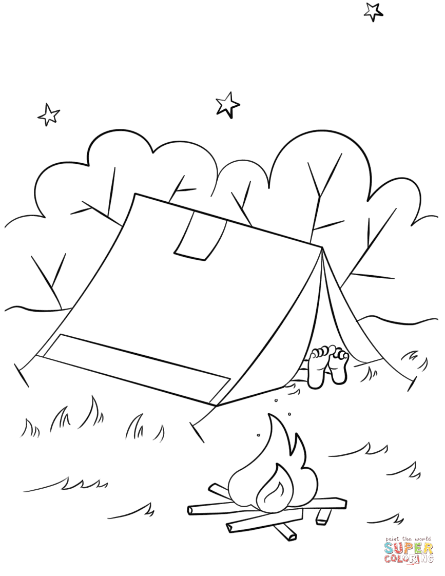 50 Summer Camping Coloring Pages 59