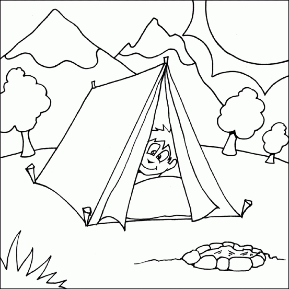 50 Summer Camping Coloring Pages 63